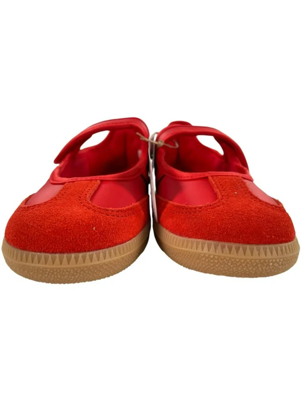 Adidas Samba Jane J Red Shoes Velcro Strap Casual Style KK1435 Kids Size 4 NEW